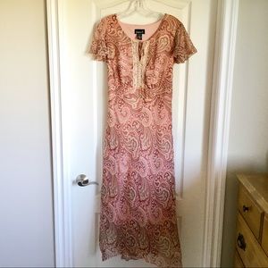 Boho Inspired Dress with Handkerchief Hemline